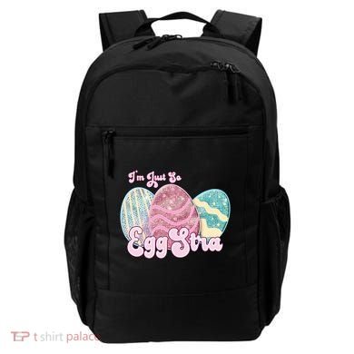 I'm Just So Eggstra Cute Egg Stra Easter Bunny Funny Easter Eggs Backpack