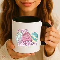 I'm Just So Eggstra Cute Egg Stra Easter Bunny Funny Easter Eggs Coffee Mug thumb 3