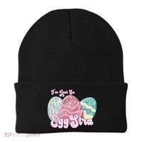 I'm Just So Eggstra Cute Egg Stra Easter Bunny Funny Easter Eggs Beanie thumb 0