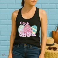 I'm Just So Eggstra Cute Egg Stra Easter Bunny Funny Easter Eggs Women's Tank Top thumb 2