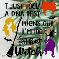 I Just Took A Dna Test Turns Out I'm 100 That Witch Halloween Quote Ornament thumb 1