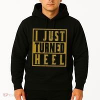 I Just Turned Heel Pro Wrestling Retro Distressed Hoodie thumb 2