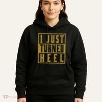 I Just Turned Heel Pro Wrestling Retro Distressed Hoodie thumb 5