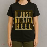I Just Turned Heel Pro Wrestling Retro Distressed T-Shirt thumb 4