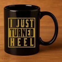 I Just Turned Heel Pro Wrestling Retro Distressed 11oz C Handle Ceramic Mug thumb 3