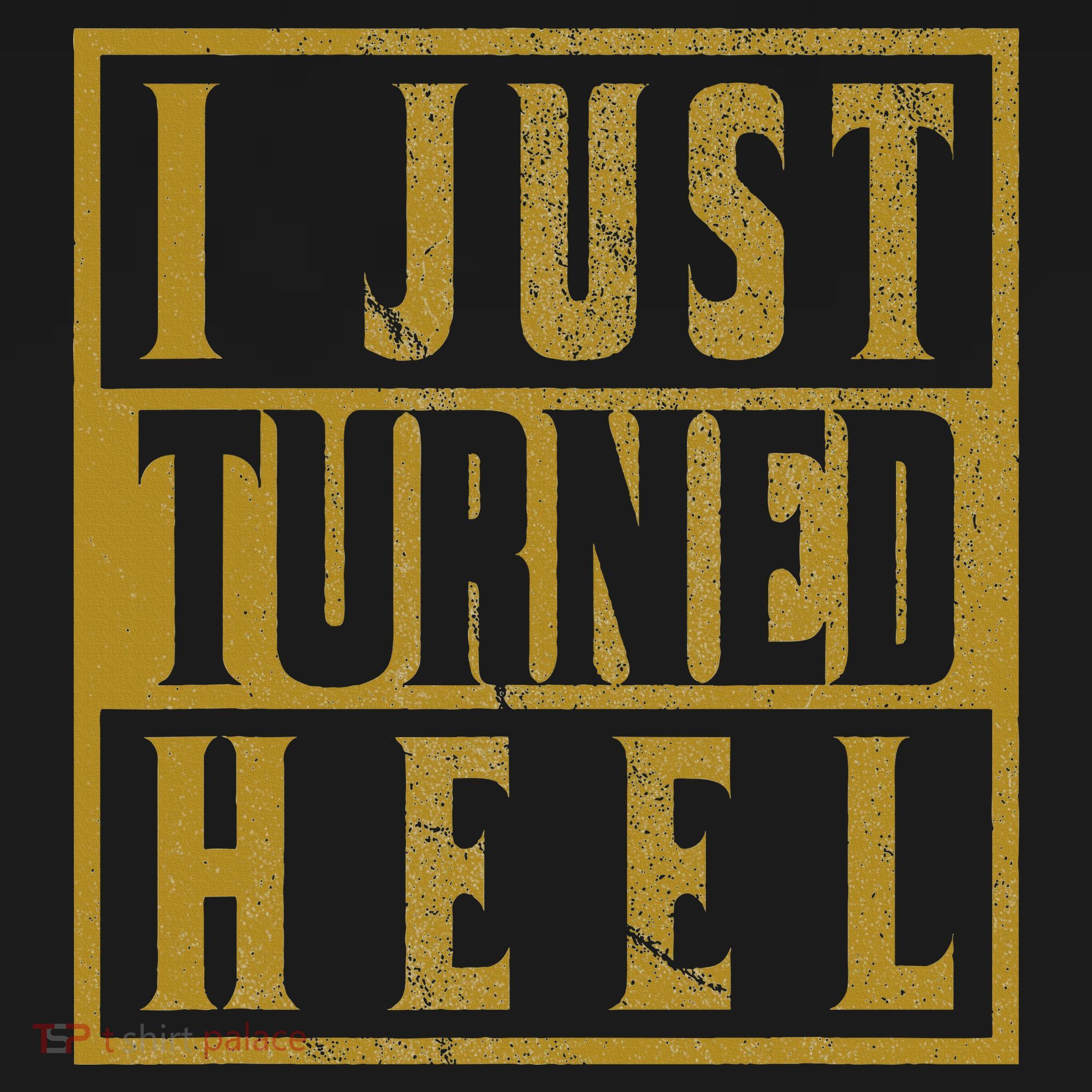 I Just Turned Heel Pro Wrestling Retro Distressed Ornament