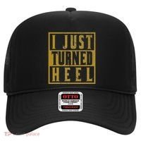 I Just Turned Heel Pro Wrestling Retro Distressed Hat thumb 0