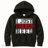 I Just Turned Heel Wrestling Wrestler Wrestle Wrestling Kids Hoodie thumb 0