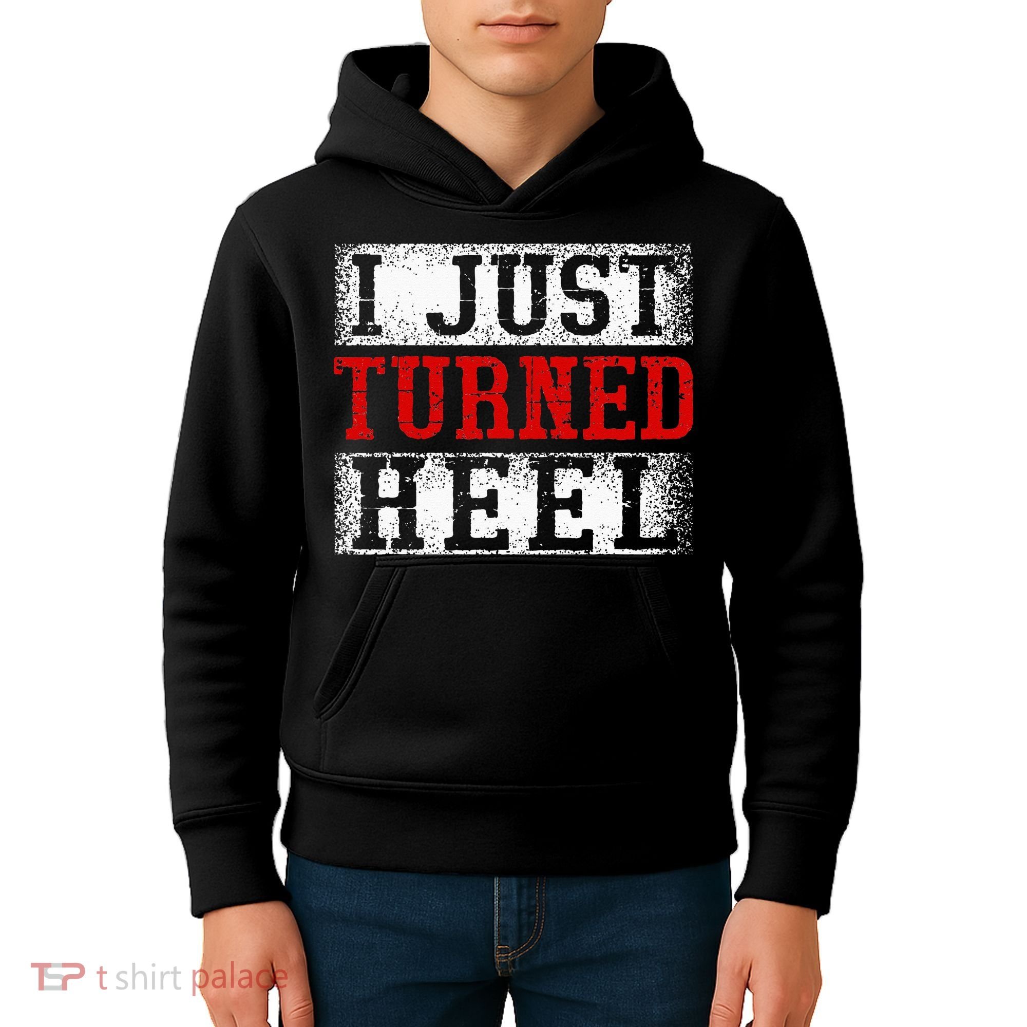 I Just Turned Heel Wrestling Wrestler Wrestle Wrestling Kids Hoodie