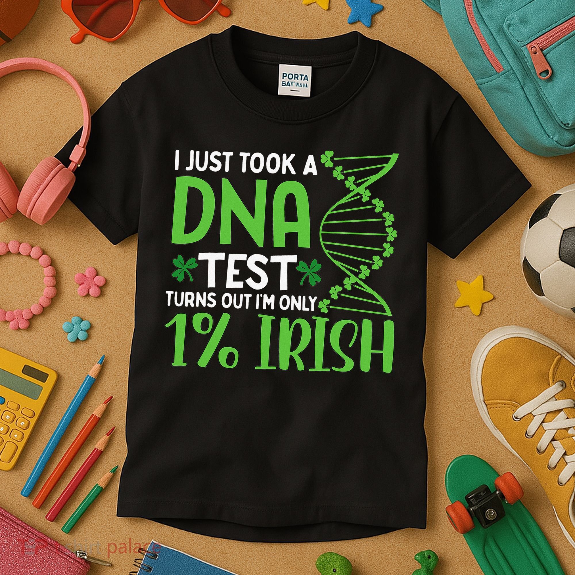 I Just Took A Dna Test Turns Out Im Only 1 Irish Kids T-Shirt