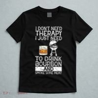 I Just To Drink Bourbon And Smoke Meat Smoker Whiskey T-Shirt thumb 5