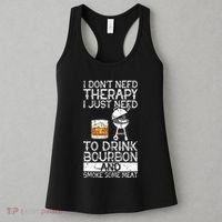 I Just To Drink Bourbon And Smoke Meat Smoker Whiskey Women's Tank Top thumb 3