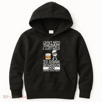 I Just To Drink Bourbon And Smoke Meat Smoker Whiskey Kids Hoodie thumb 0