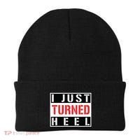 I Just Turned Heel Pro Wrestling Gift Beanie thumb 0