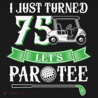 I Just Turned 75 Year Old 75th Birthday Golf Women's Hoodie thumb 2