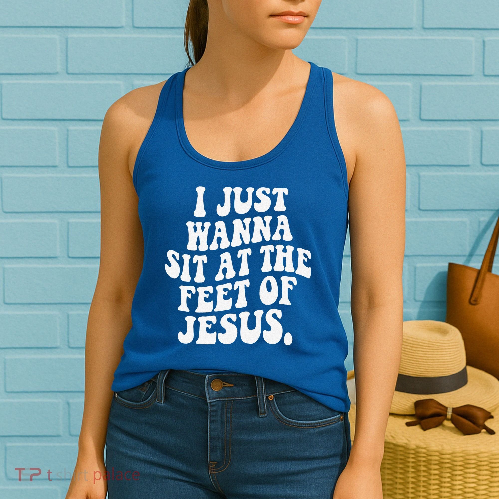 I Just Wanna Sit At The Feet Of Jesus Women's Tank Top