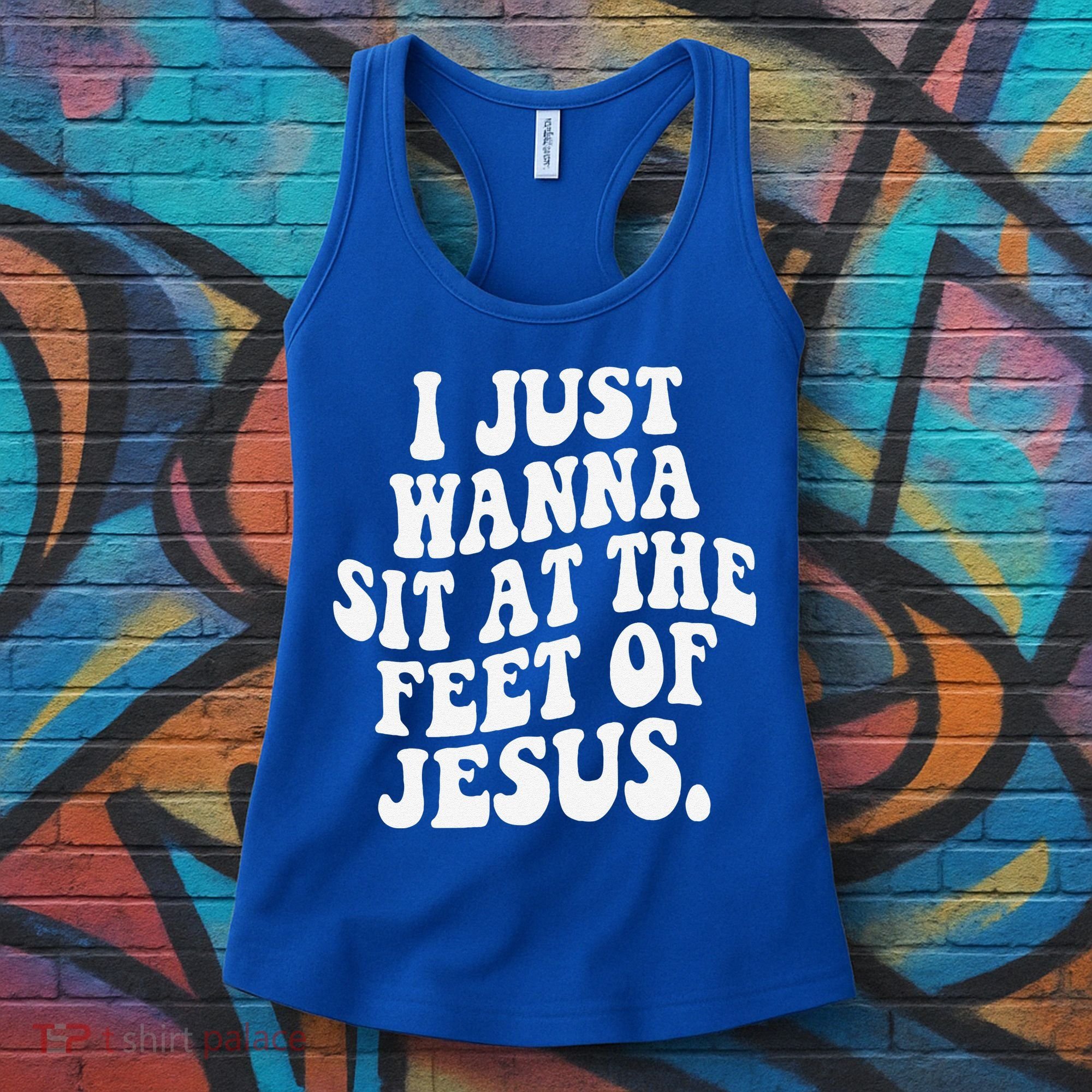 I Just Wanna Sit At The Feet Of Jesus Women's Tank Top