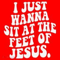 I Just Wanna Sit At The Feet Of Jesus Santa Hat thumb 1