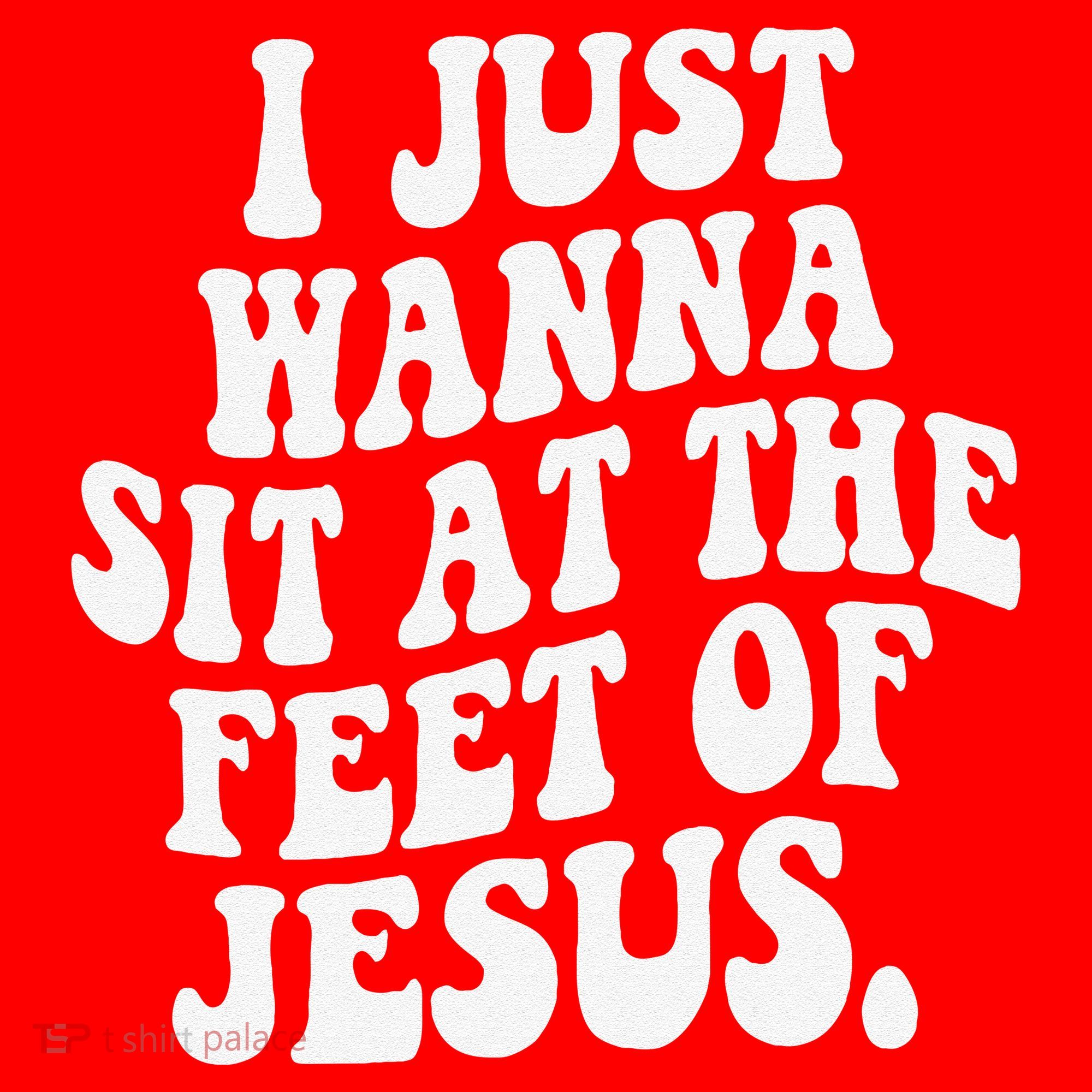 I Just Wanna Sit At The Feet Of Jesus Santa Hat