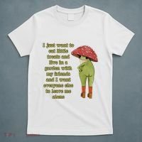 I Just Want To Eat Little Treats Funny Cartoon Frog T-Shirt thumb 5