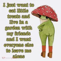 I Just Want To Eat Little Treats Funny Cartoon Frog T-Shirt thumb 7