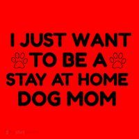 I Just Want To Be A Stay At Home Dog Mom Gift Santa Hat thumb 1