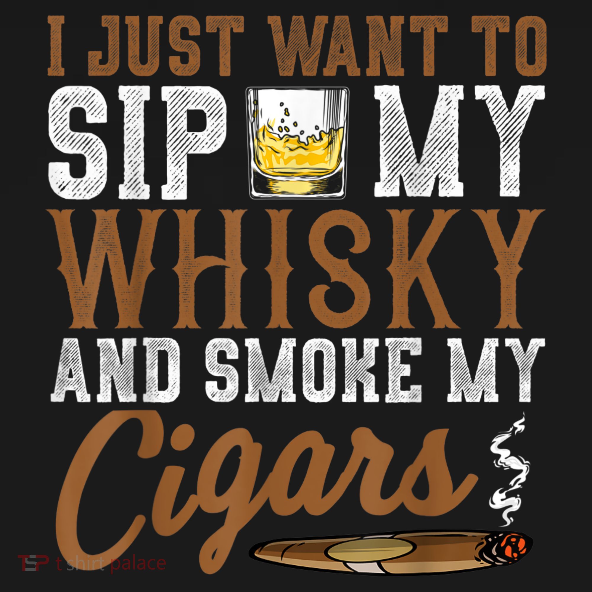 I Just Want To Sip My Whiskey & Smoke My Cigars Grandpa Women's Tank Top