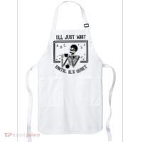 Ill Just Wait Until Its Quiet Funny Skeleton Teacher Apron thumb 0
