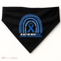 In July We Wear Blue Juvenile Arthritis USA-Made Doggie Bandana thumb 0