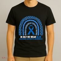 In July We Wear Blue Juvenile Arthritis T-Shirt thumb 3