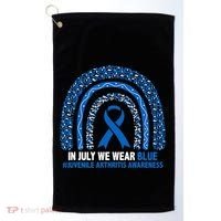 In July We Wear Blue Juvenile Arthritis Golf Towel thumb 0