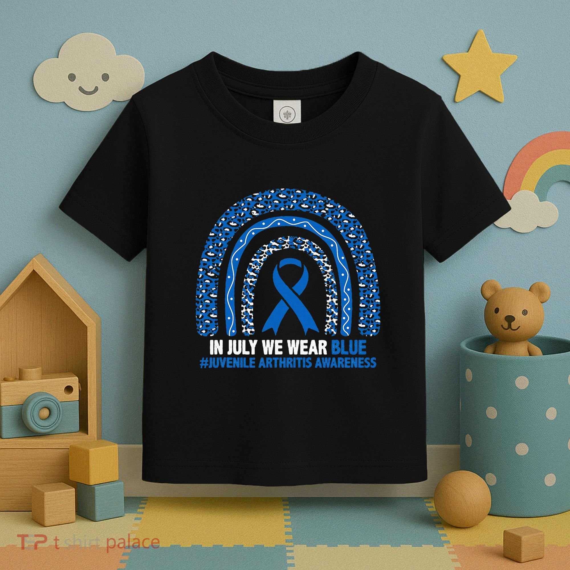 In July We Wear Blue Juvenile Arthritis Toddler T-Shirt