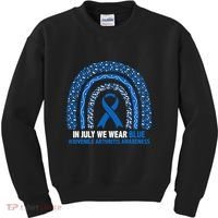 In July We Wear Blue Juvenile Arthritis Kids Sweatshirt thumb 0