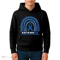 In July We Wear Blue Juvenile Arthritis Kids Hoodie thumb 4