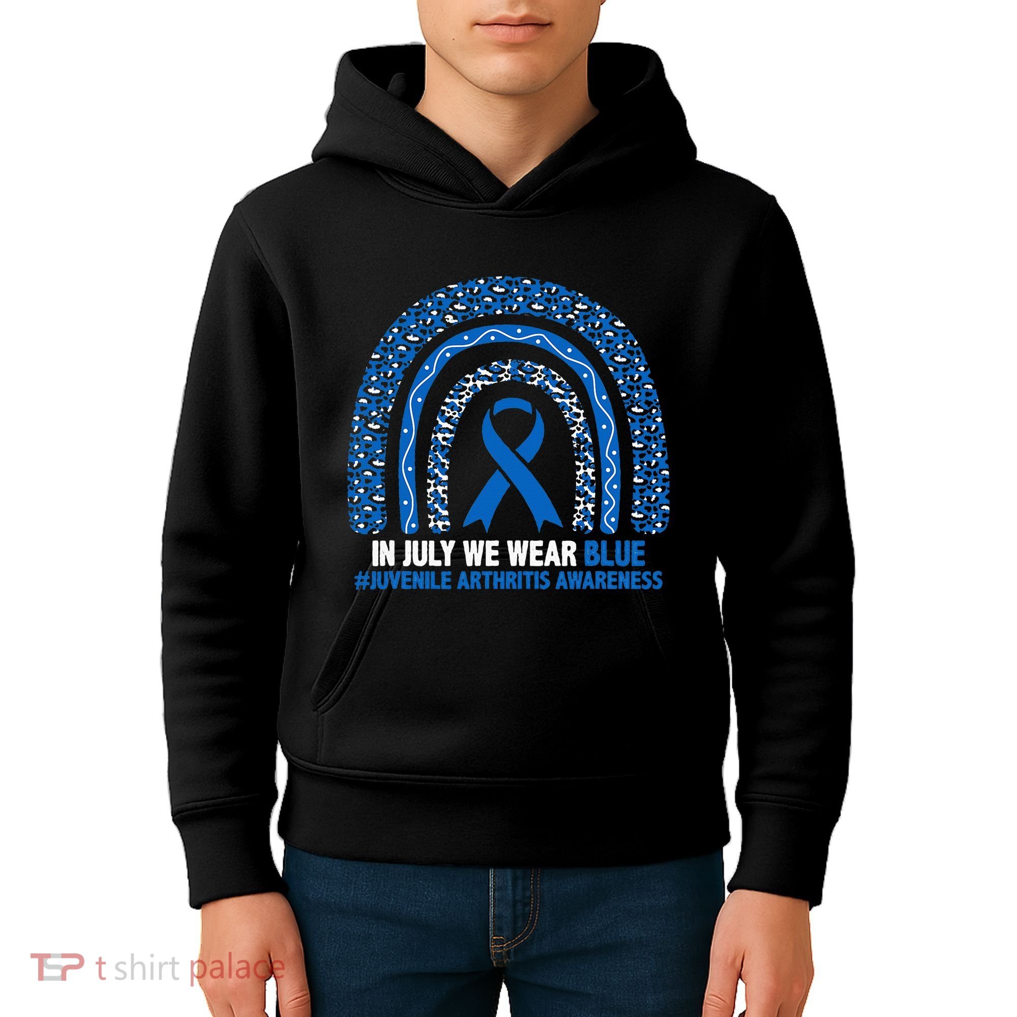 In July We Wear Blue Juvenile Arthritis Kids Hoodie