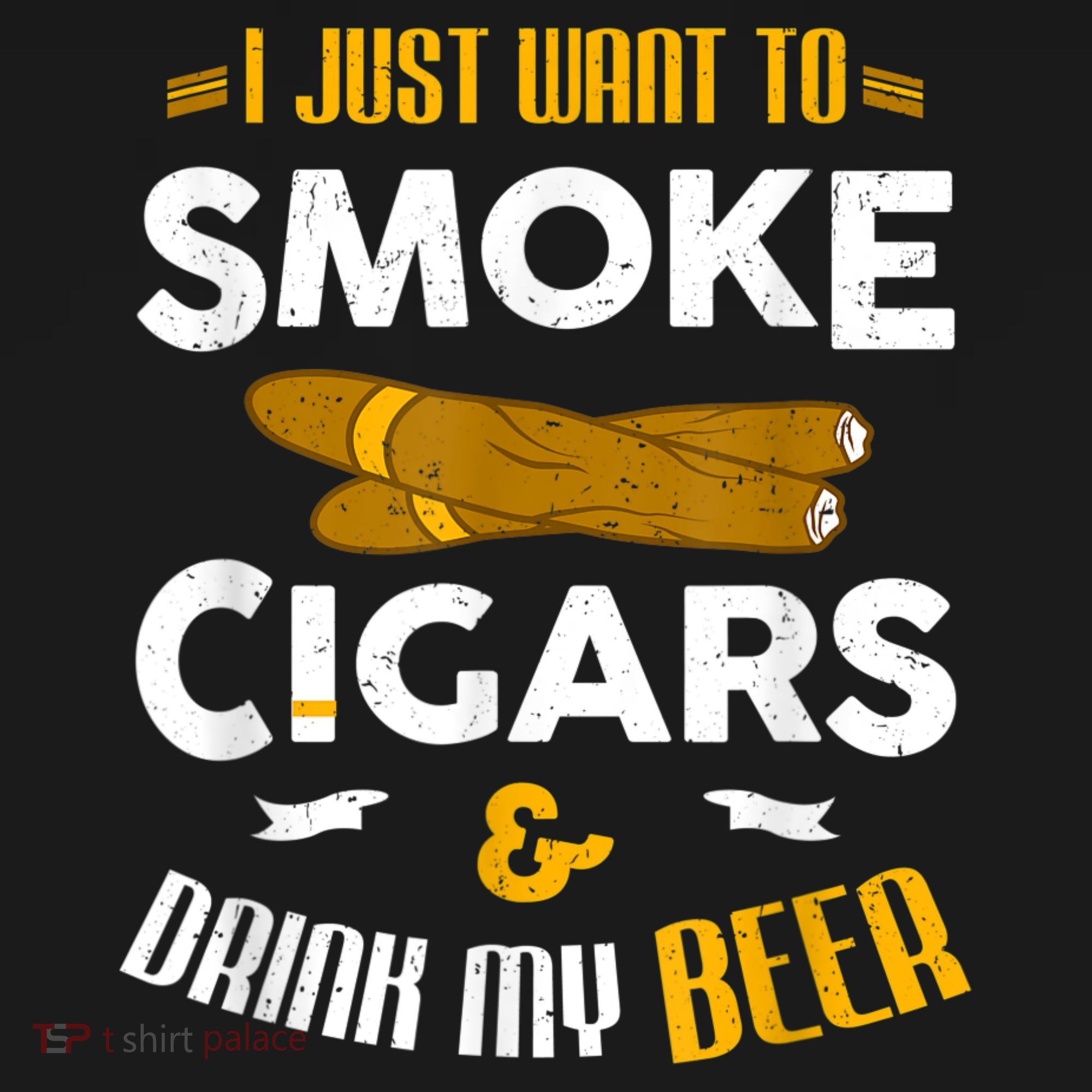 I Just Want To Smoke Cigars And Drink My Beer Cigar Mousepad