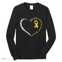 In July We Wear Yellow Ewing Sarcoma Awareness Ribbon Long Sleeve Shirt thumb 0
