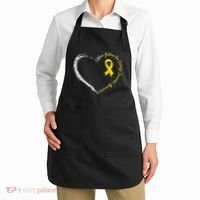 In July We Wear Yellow Ewing Sarcoma Awareness Ribbon Apron thumb 2