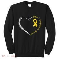 In July We Wear Yellow Ewing Sarcoma Awareness Ribbon Sweatshirt thumb 0