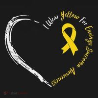In July We Wear Yellow Ewing Sarcoma Awareness Ribbon Sweatshirt thumb 3