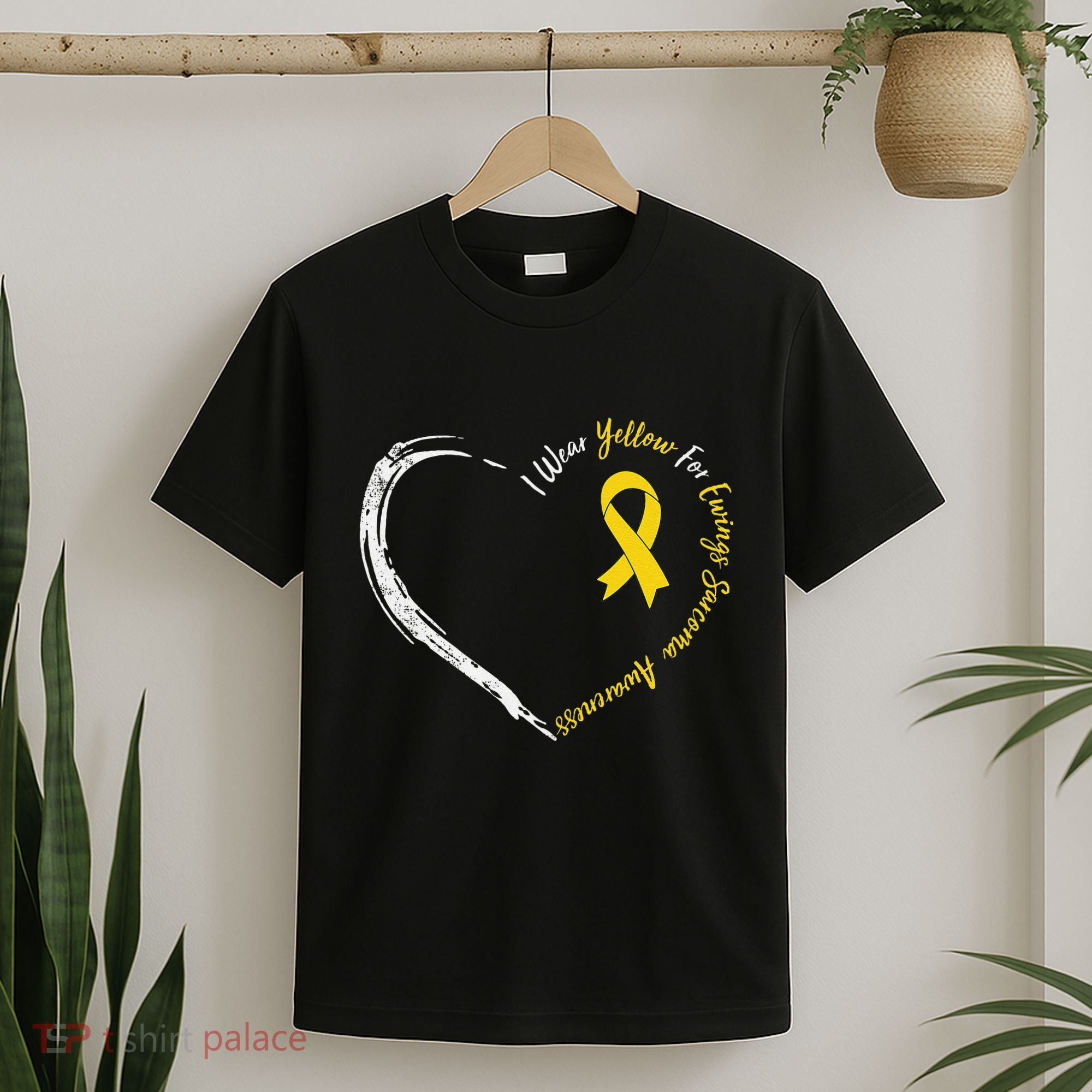 In July We Wear Yellow Ewing Sarcoma Awareness Ribbon T-Shirt