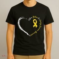In July We Wear Yellow Ewing Sarcoma Awareness Ribbon T-Shirt thumb 3