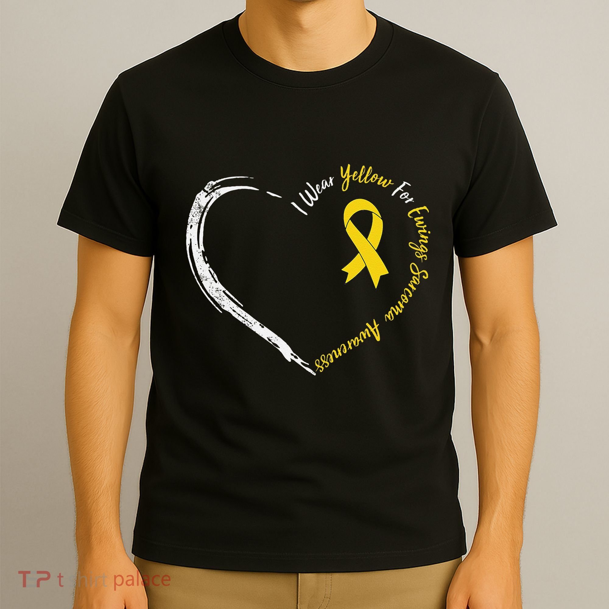In July We Wear Yellow Ewing Sarcoma Awareness Ribbon T-Shirt