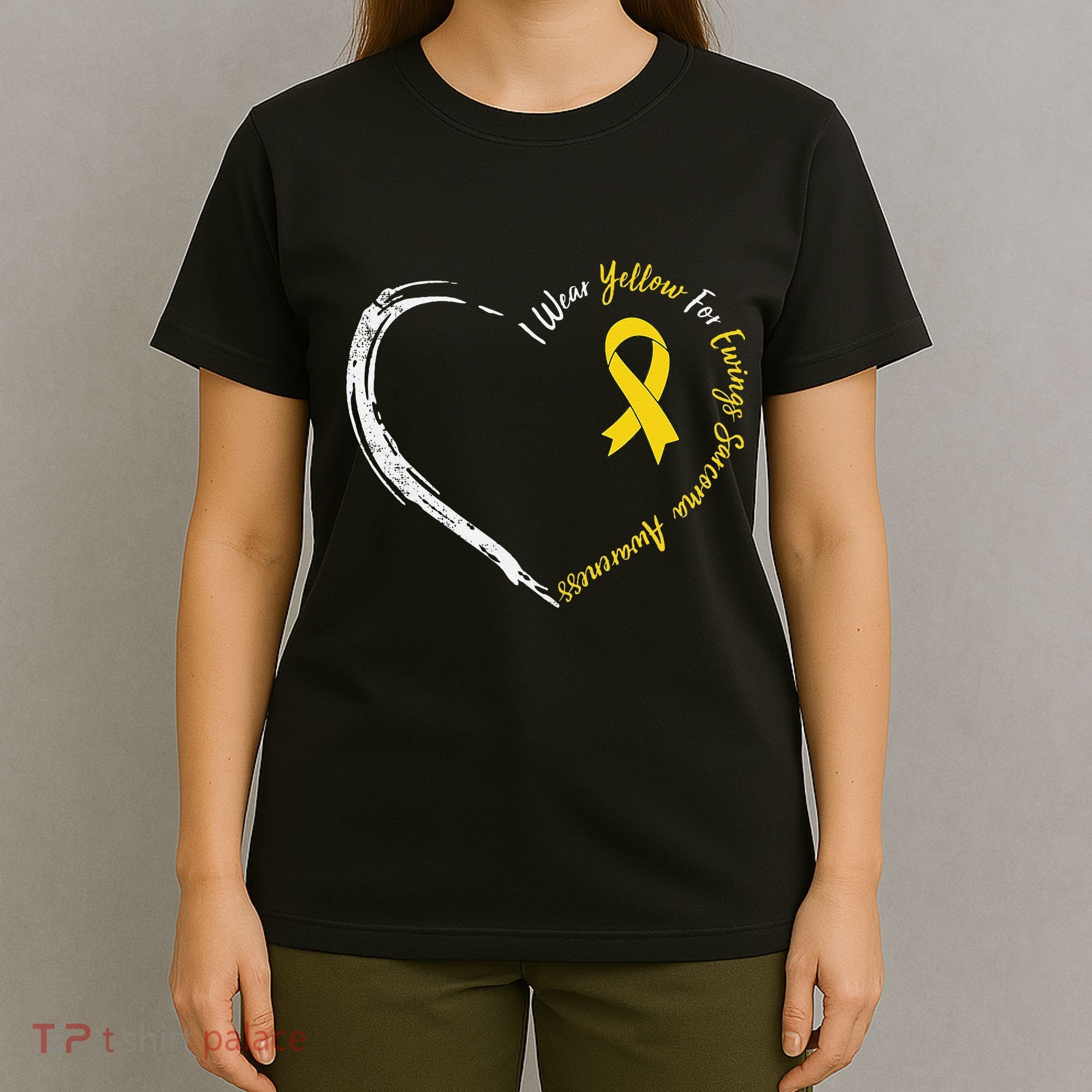 In July We Wear Yellow Ewing Sarcoma Awareness Ribbon T-Shirt