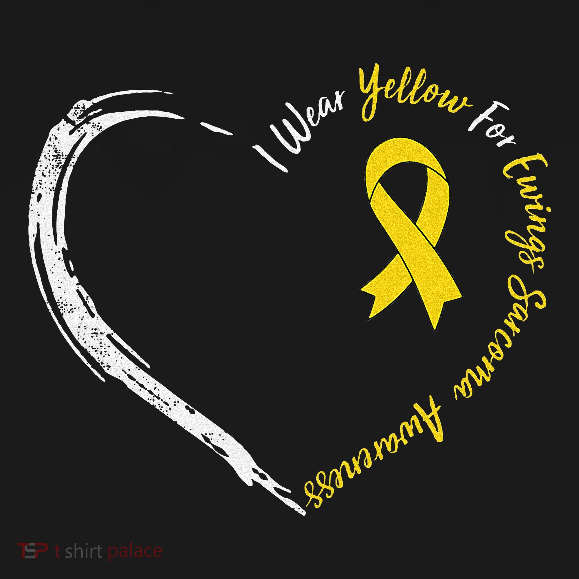 In July We Wear Yellow Ewing Sarcoma Awareness Ribbon T-Shirt
