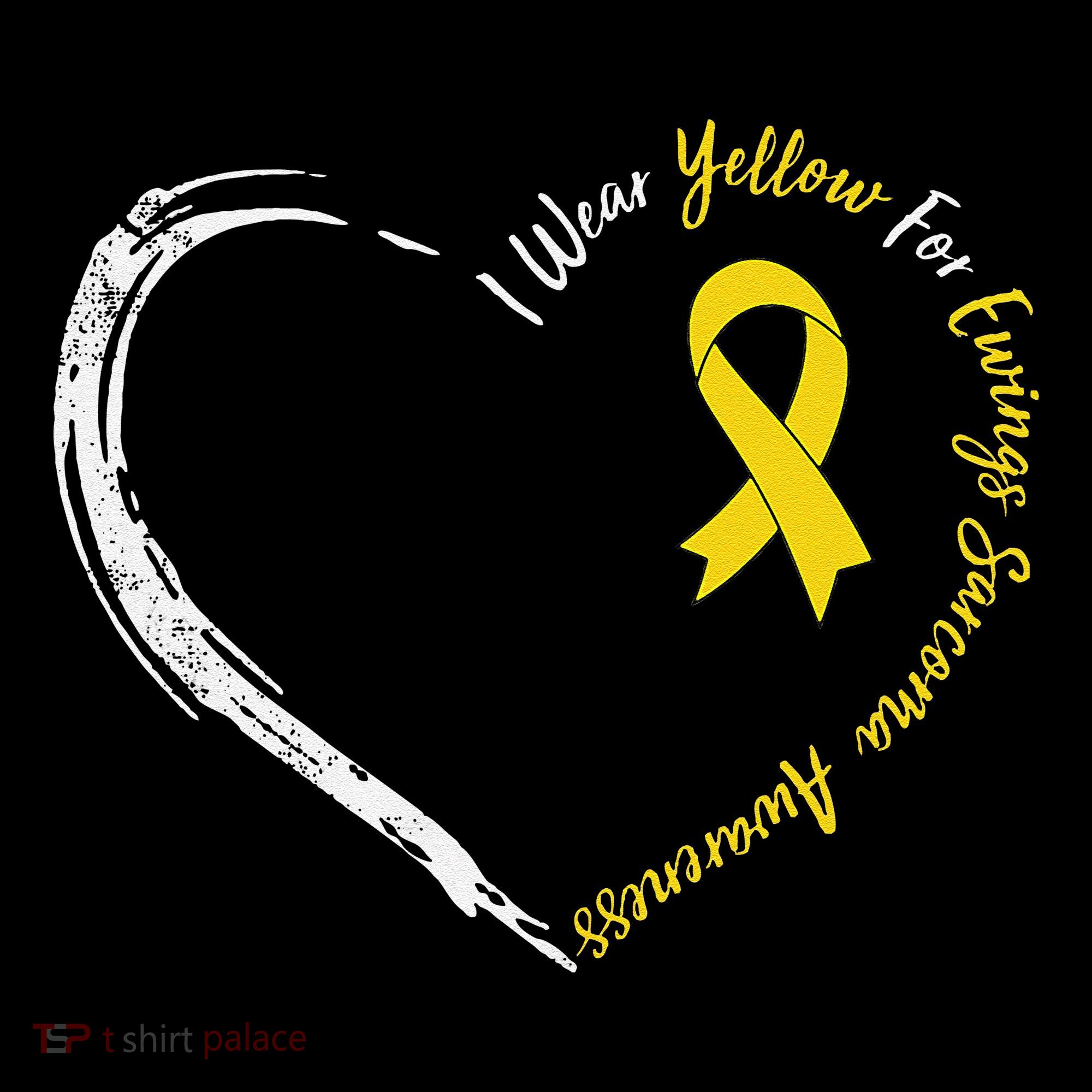 In July We Wear Yellow Ewing Sarcoma Awareness Ribbon Coffee Mug