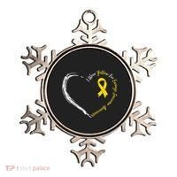 In July We Wear Yellow Ewing Sarcoma Awareness Ribbon Ornament thumb 0