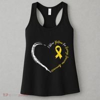 In July We Wear Yellow Ewing Sarcoma Awareness Ribbon Women's Tank Top thumb 3