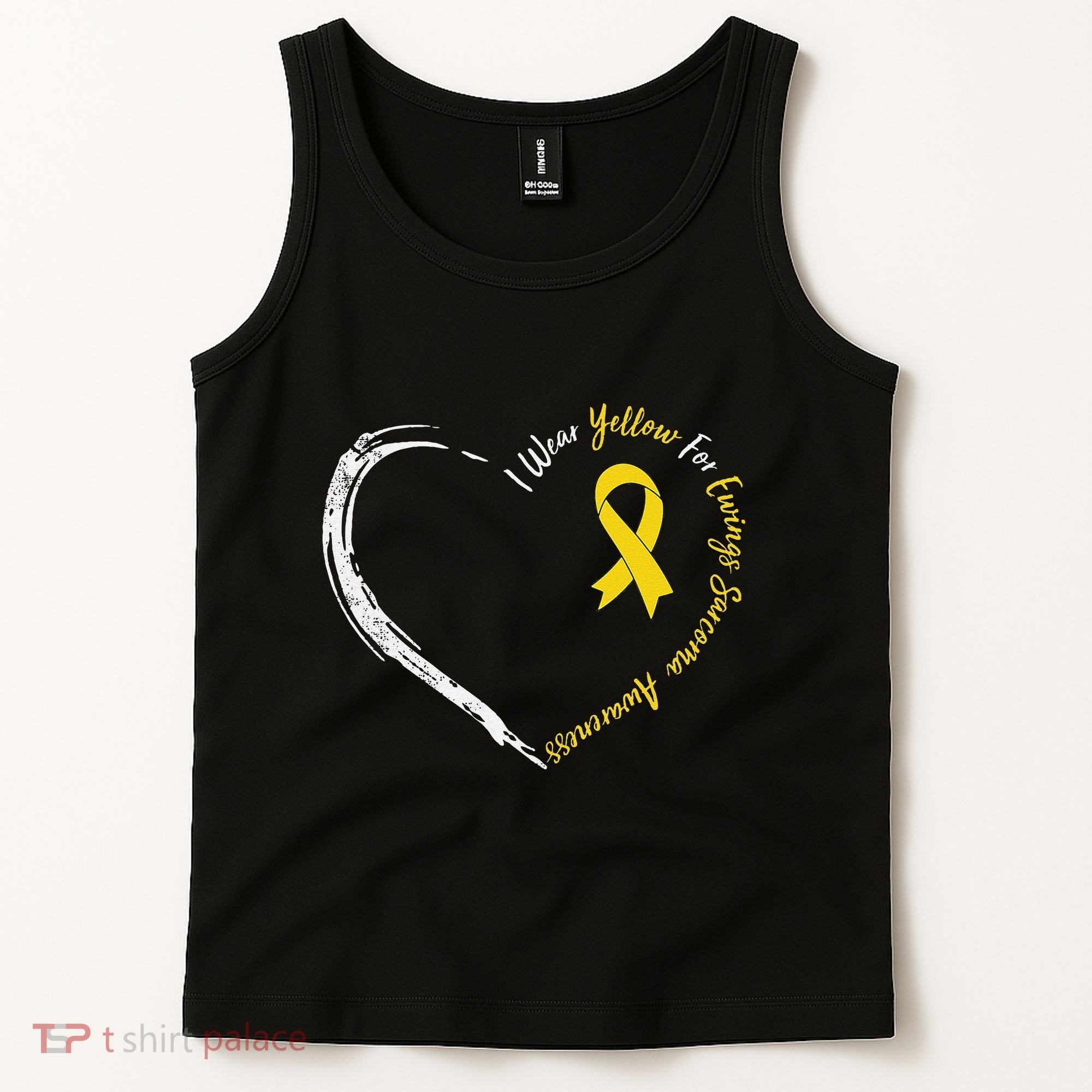 In July We Wear Yellow Ewing Sarcoma Awareness Ribbon Tank Top