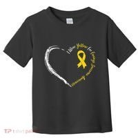 In July We Wear Yellow Ewing Sarcoma Awareness Ribbon Toddler T-Shirt thumb 0